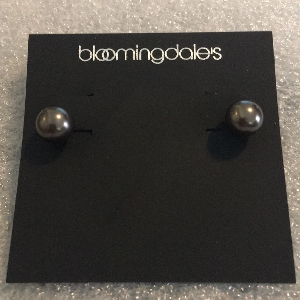 Bloomingdales Simulated Pearl Earrings 30$